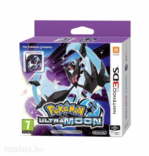 Pokemon Ultra Moon Steelbook Edition za Nintendo 3DS kolekcionarska kutijica