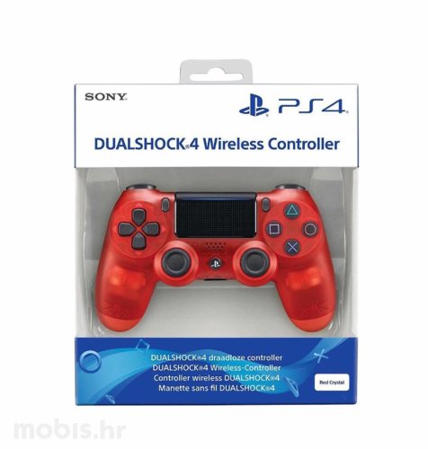PS4 Dualshock Controller: prozirno crveni