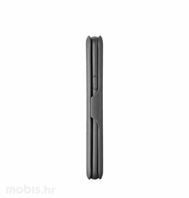 Preklopna kožna maskica za uređaj Samsung Galaxy S10e: crna