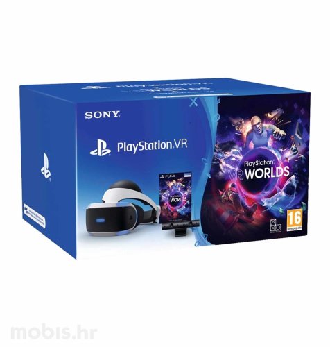 PlayStation VR + VR Worlds VCH igra + kamera v2/PSVR Mk3