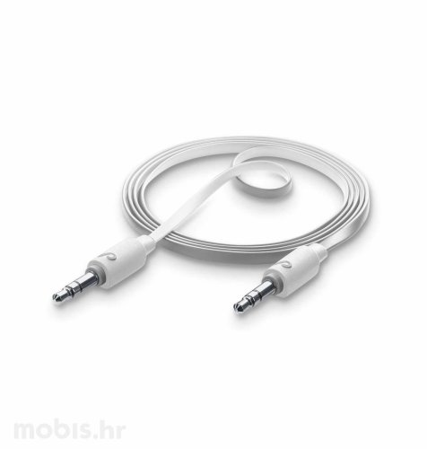 Cellularline audio kabel 1m: bijeli