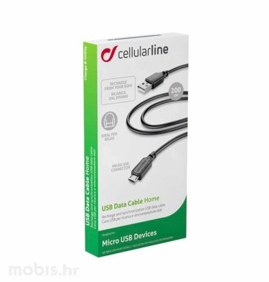Cellularline kabel micro USB 2 m
