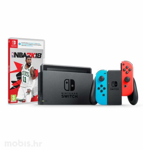 Nintendo Switch Joy-Con Had: crvena i plava + NBA 2K18 Switch