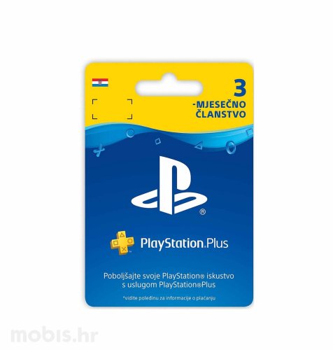 PlayStation Plus Card 90 Days Hanger bon