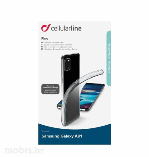 Cellularline silikonska maskica za Samsung Galaxy S10 Lite: prozirna