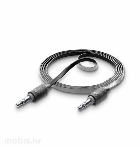 Cellularline AUX music kabel 3.5mm 1m: crni