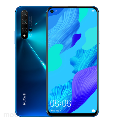 Huawei Nova 5T Dual SIM: plava + Huawei Band 4: crna