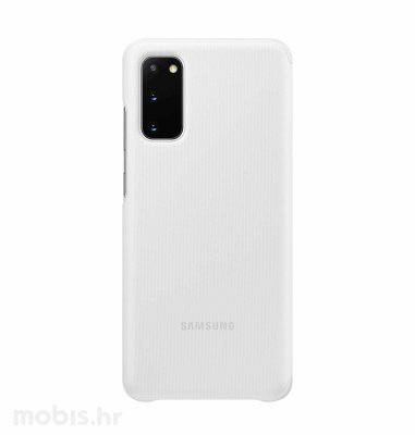 Clear View maska za Samsung Galaxy S20: bijela