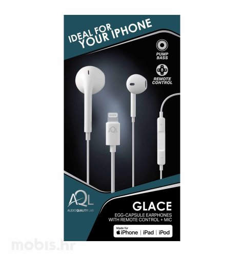 Cellularline slušalice iPhone MFI Glace: bijele