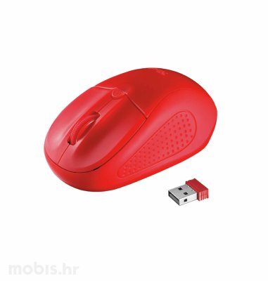 Trust Primo bežični miš: crveni