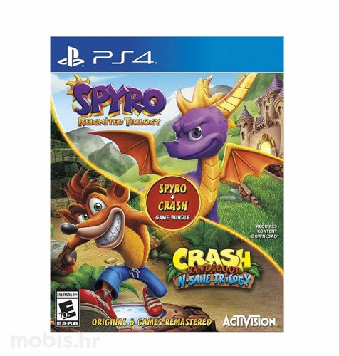 Crash Bandicoot N. Sane Trilogy + Spyro Reignited Trilogy za PS4