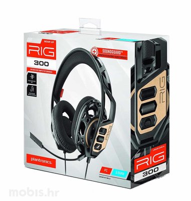 Nacon Rig 300 gaming slušalice PC: crne