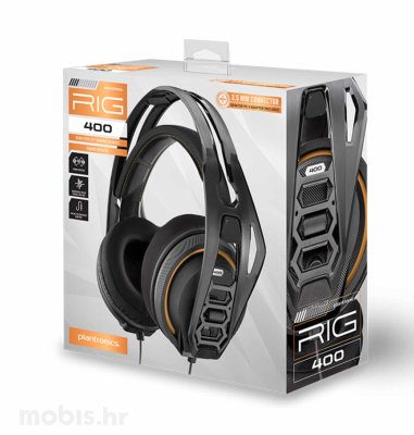 Nacon Rig 400 gaming slušalice PC/Mac: crne