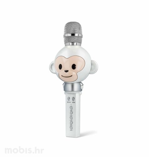 Maxlife bluetooth mikrofon sa zvučnikom u obliku životinje (MX-100): bijeli