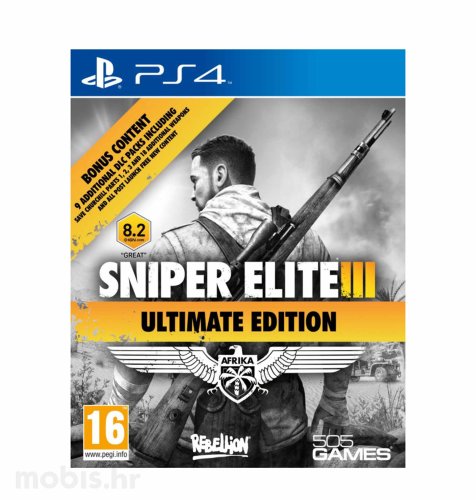 Sniper Elite III Ultimate Edition & 9 DLC packs igra za PS4