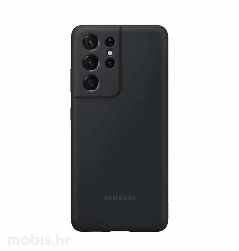 Silikonska zaštita za Samsung Galaxy S21 Ultra: crna