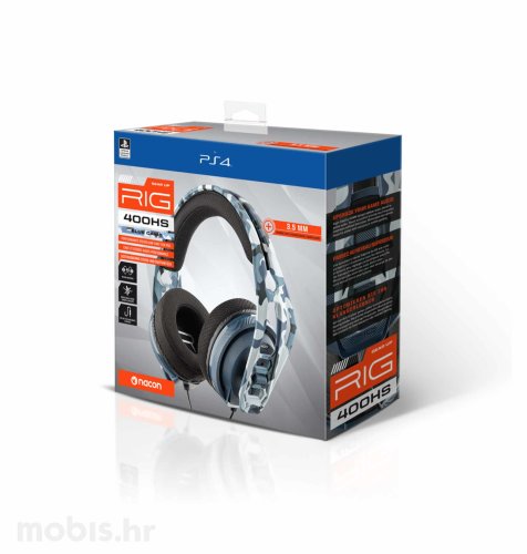 Nacon RIG 400HS Gaming Slušalice za PS4/PS5: maskirno plave