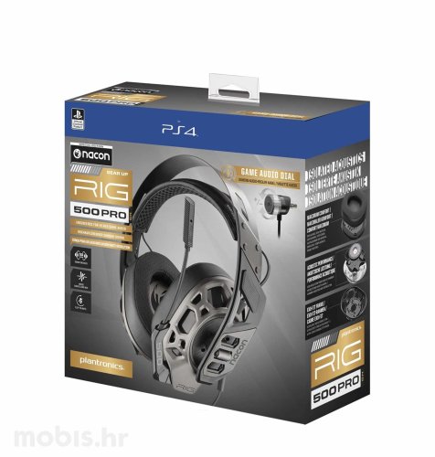 Nacon Exclusive RIG 500 Pro Limited Edition, gaming slušalice za PS4/PS5, crne
