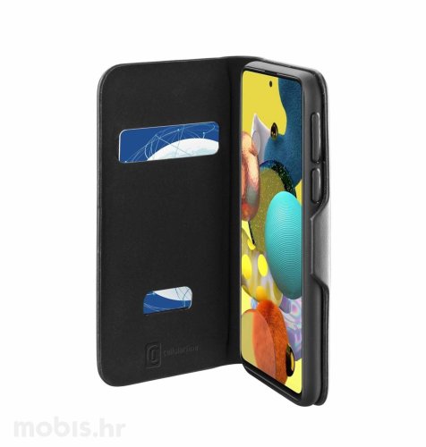 Cellularline preklopna kožna maskica za Samsung Galaxy A52: crna