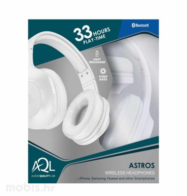 Cellularline AQL Astros Bluetooth slušalice: bijele