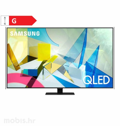 Samsung QLED TV QE55Q80TCTXXH: crni