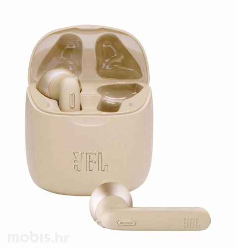JBL Tune 225 TWS bežične slušalice: zlatne