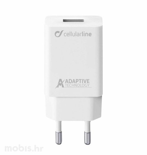 Cellularline adapter za brzo punjenje 3A/15W: bijeli