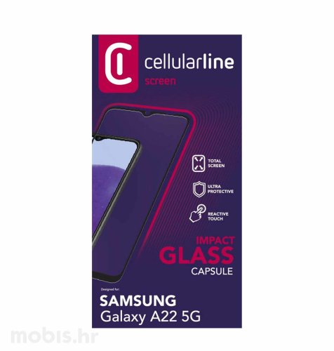 Cellularline zaštitno staklo za Samsung Galaxy A22 5G